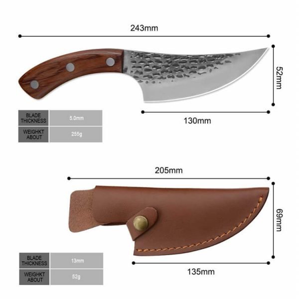 Butcher Knife with Knife Sheath