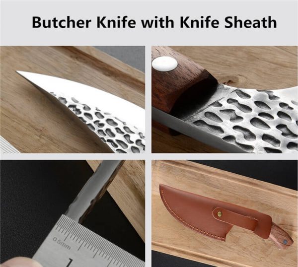 Butcher Knife with Knife Sheath