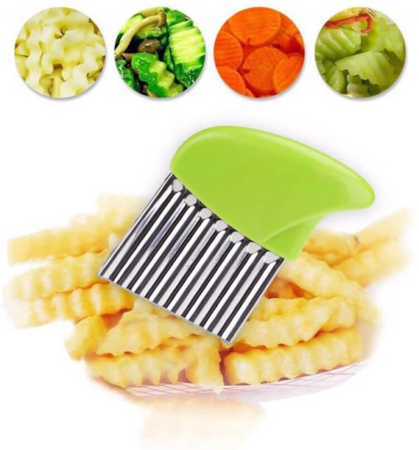 Vegetable Wavy Crinkle Chopper Knife3